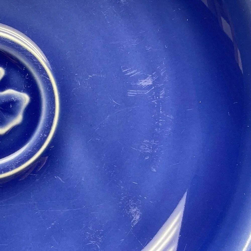 GUC S/2 Dansk Soup/Pasta Bowls, Stoneware, "Craftmark Denim", Leaf, 9 1/2" D - Picture 11 of 14